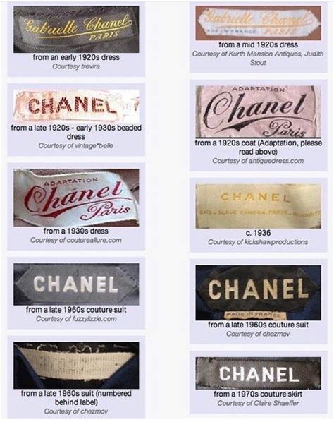 vintage chanel clothing label|authentic Vintage Chanel.